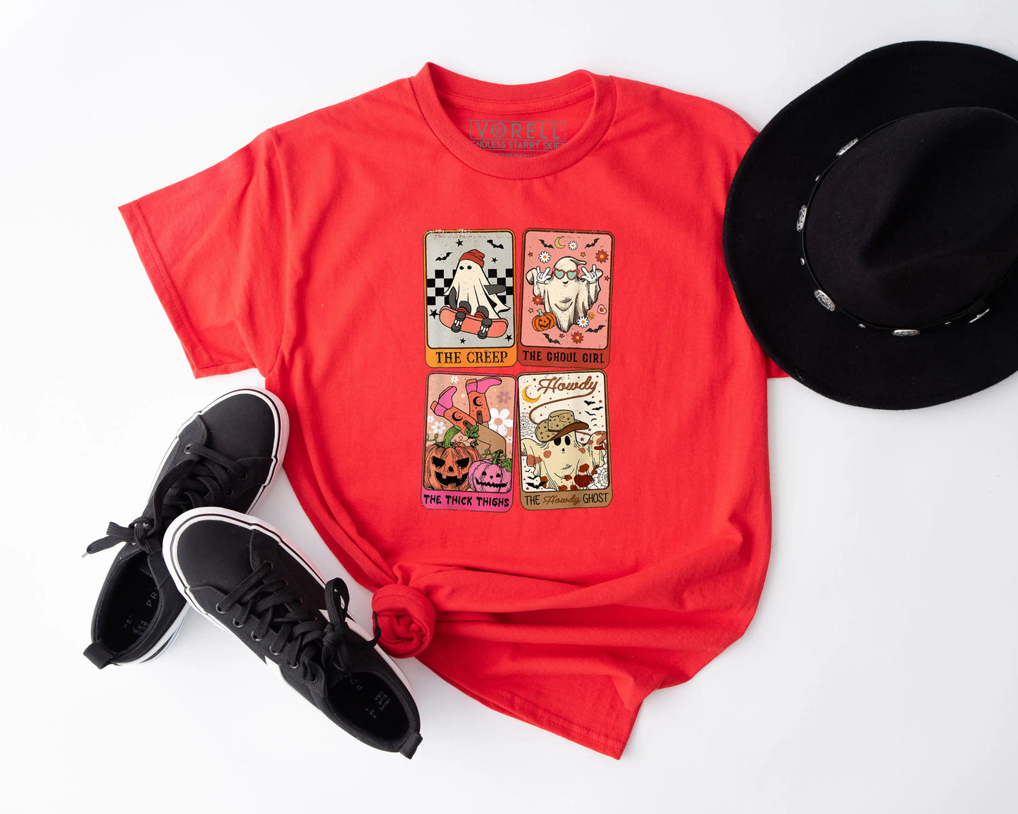 Spooky Tarot Cards Crewneck T-Shirt