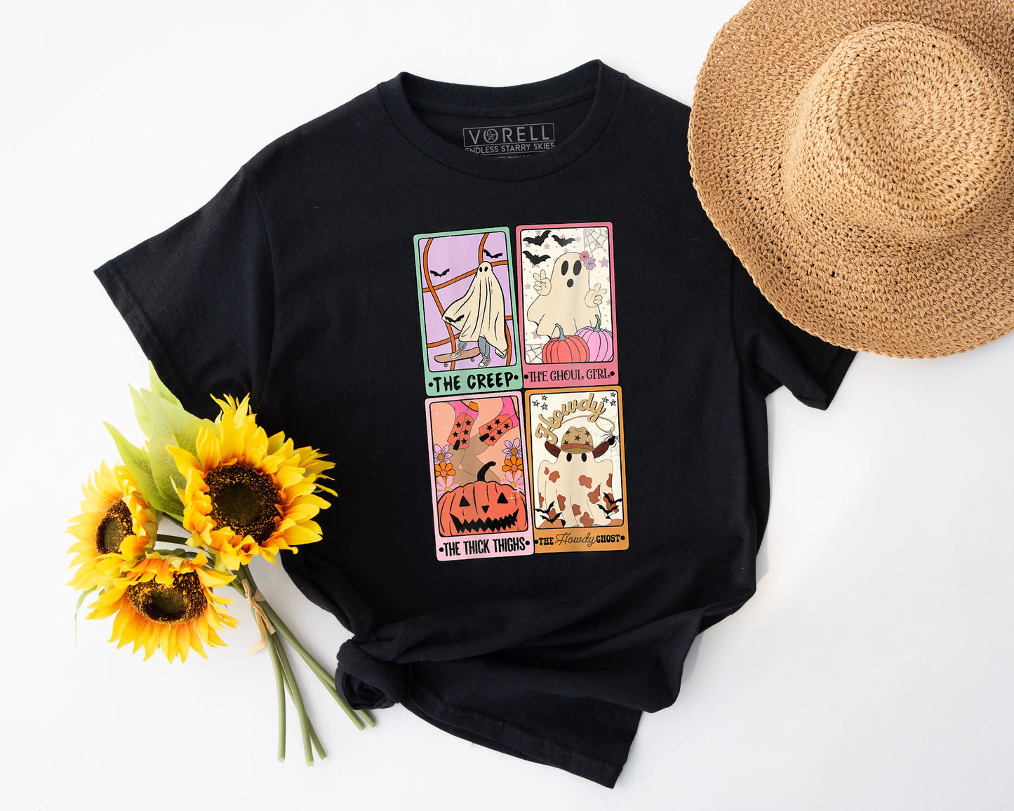 Creepy Tarot Cards Crewneck T-Shirt